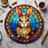 Rabbit Circular Glass Suncatcher Worktop Saver